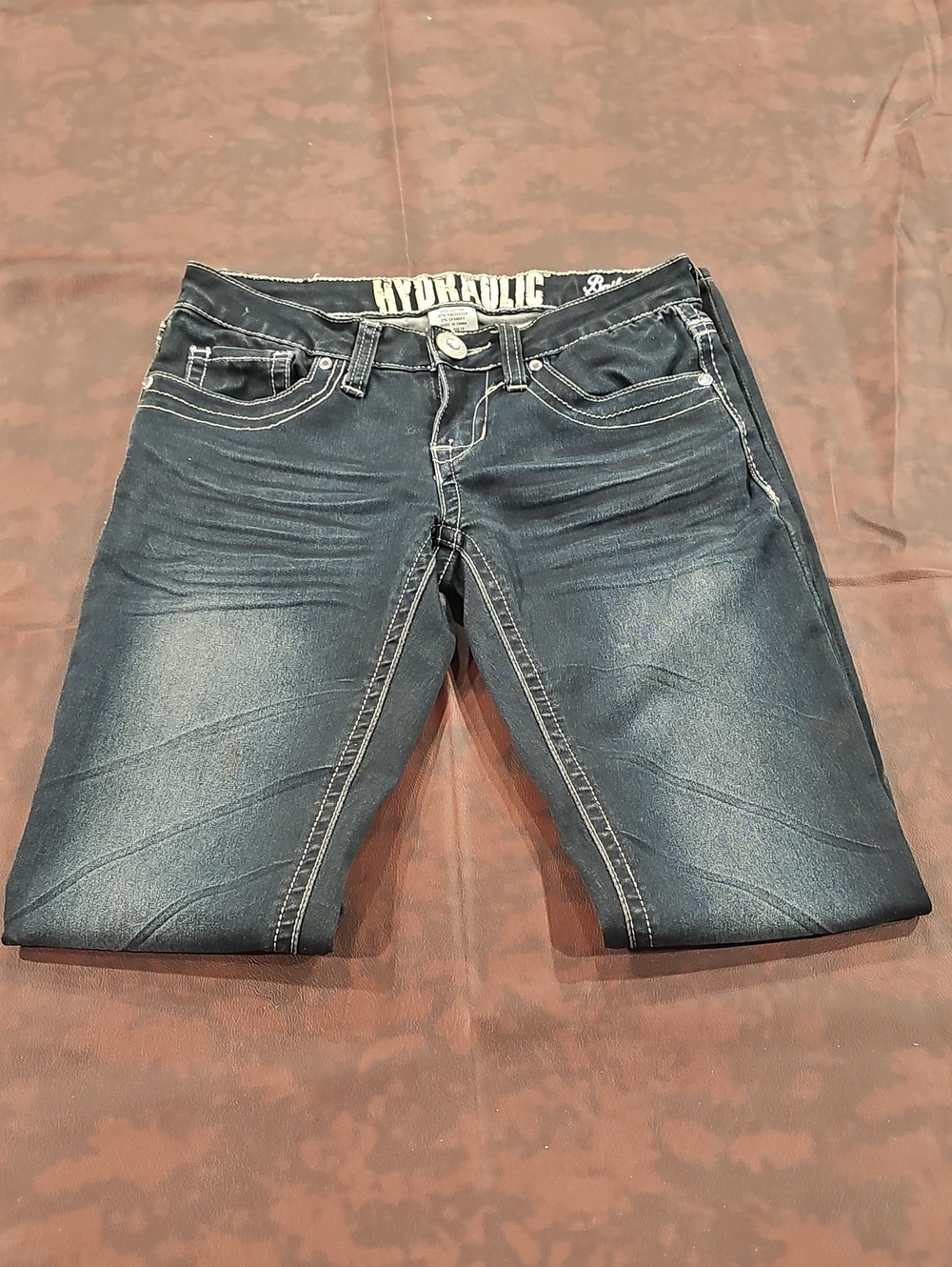 V Blue Hydraulic Bailey Super Skinny Jeans Size 3/4